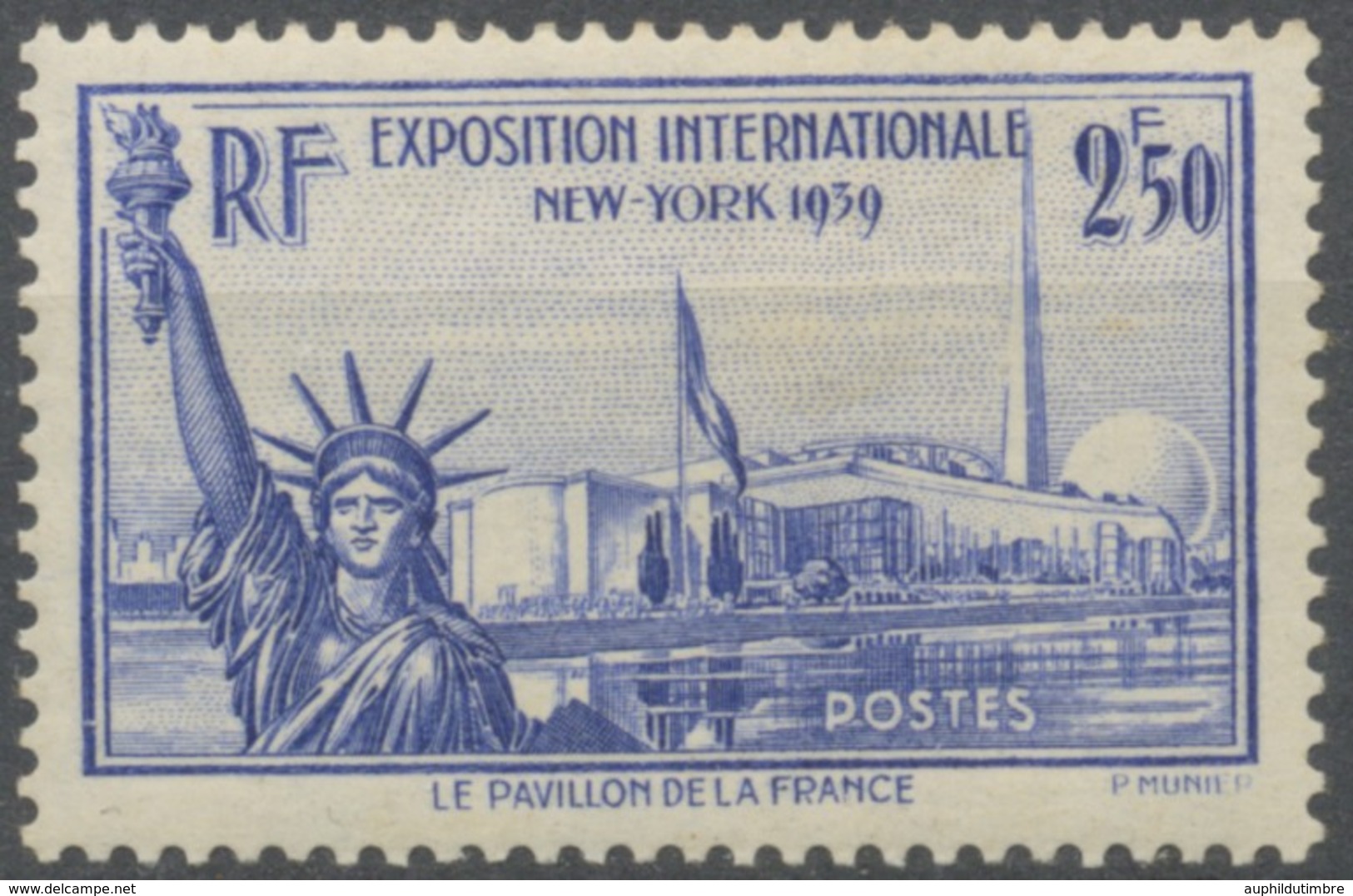 Exposition Internationale De New York. Type De 1939. 2f.50 Outremer (426) Neuf Luxe ** Y458 - Ungebraucht