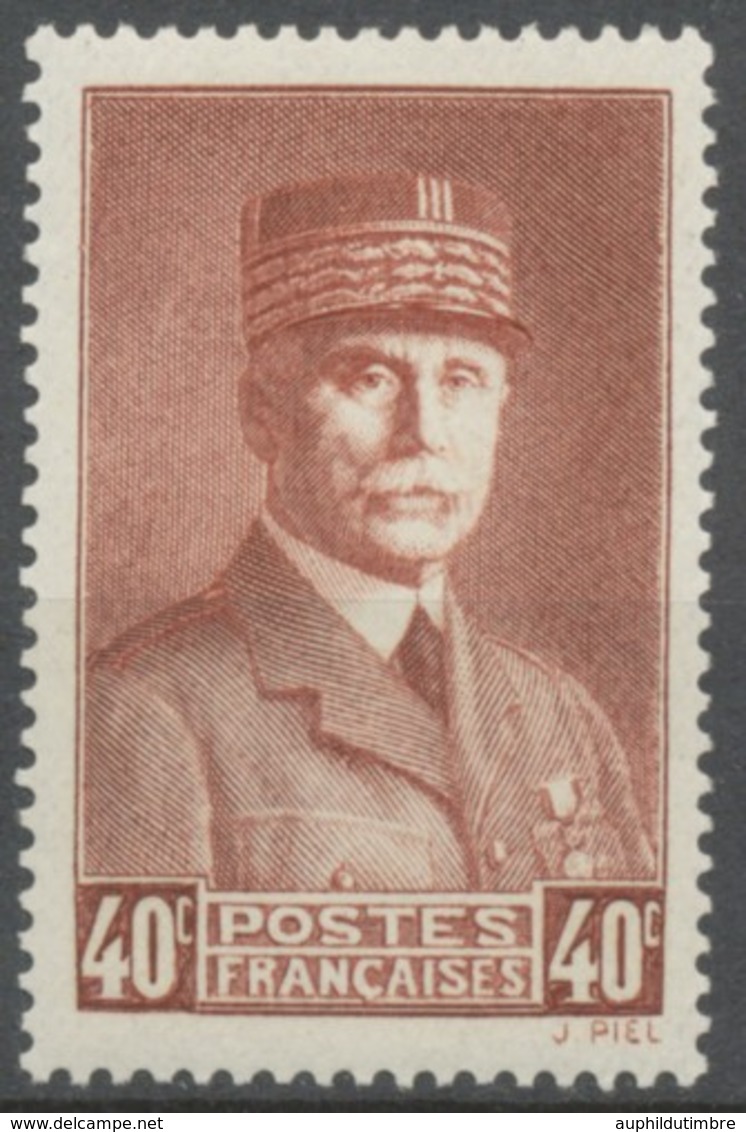 Effigie Du Maréchal Pétain. 40c Brun-rouge Neuf Luxe ** Y470 - Unused Stamps