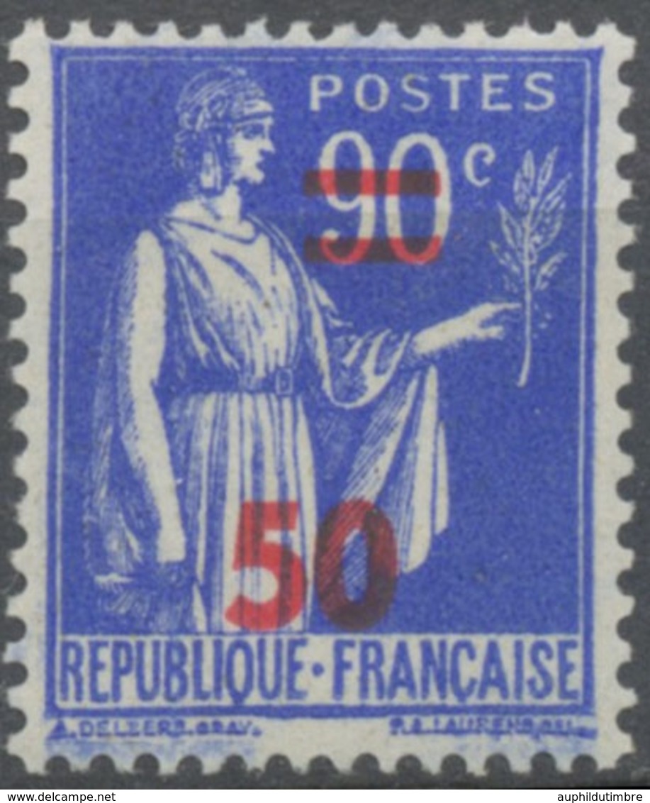 Timbres De 1932-38 Avec Nouvelle Valeur. Type Paix. 50 Sur 90c. Outremer (368) Neuf Luxe ** Y482 - Neufs