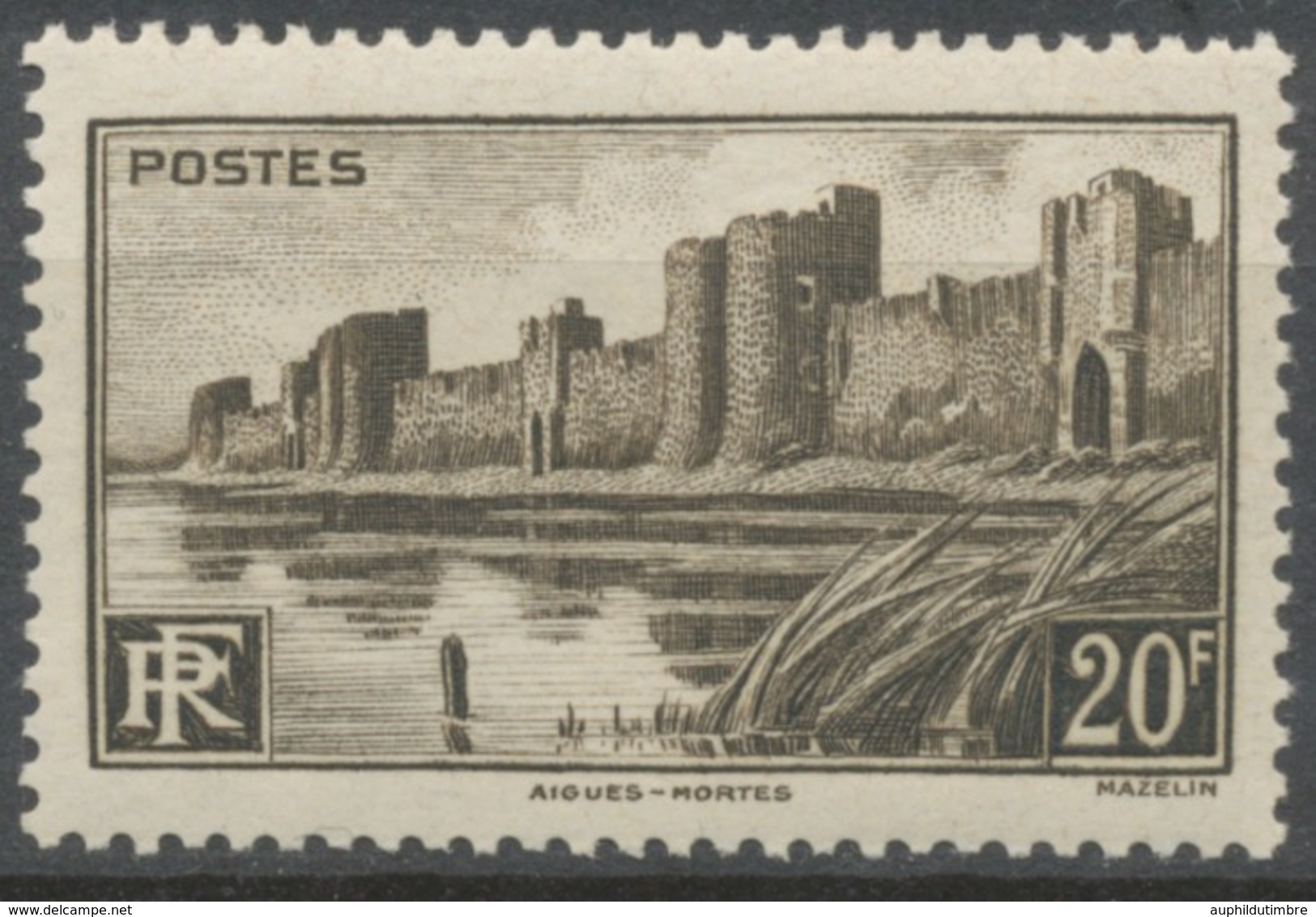 Monuments Et Sites. Remparts D'Aigues-Mortes. 20f. Brun-noir Neuf Luxe ** Y501 - Unused Stamps