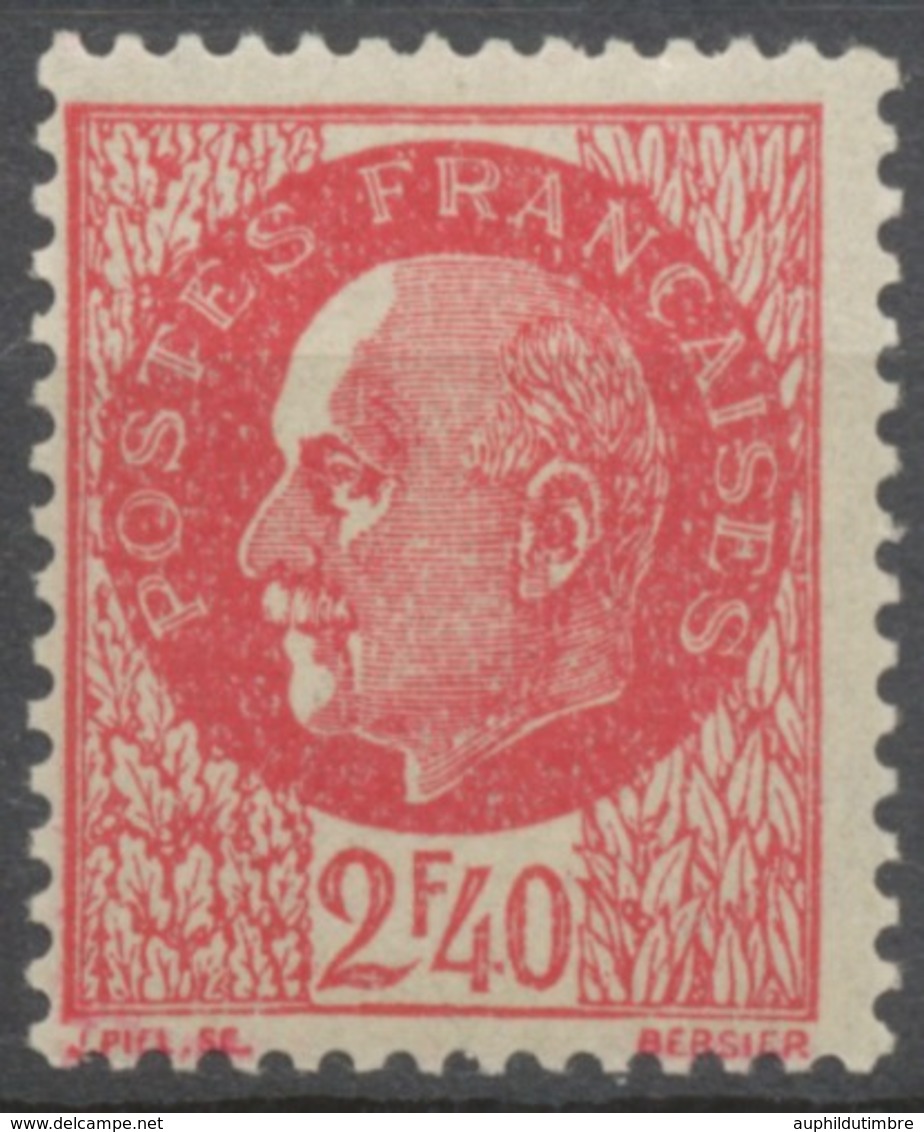 Effigies Du Maréchal Pétain. 2f.40 Rouge (Type Bersier) Neuf Luxe ** Y519 - Unused Stamps