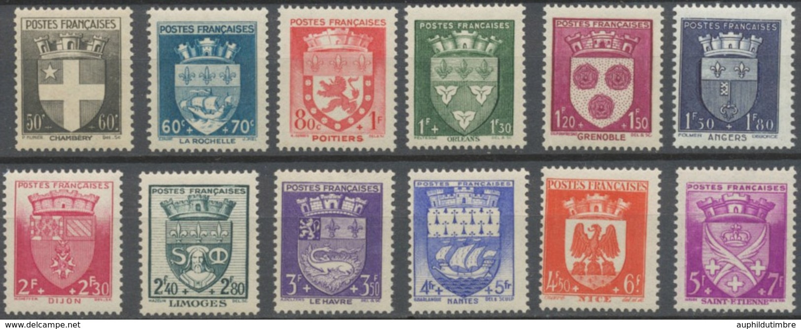 Série Au Profit Du Secours National. Armoiries De Villes (II) 12 Valeurs Neuf Luxe ** Y564S - Unused Stamps