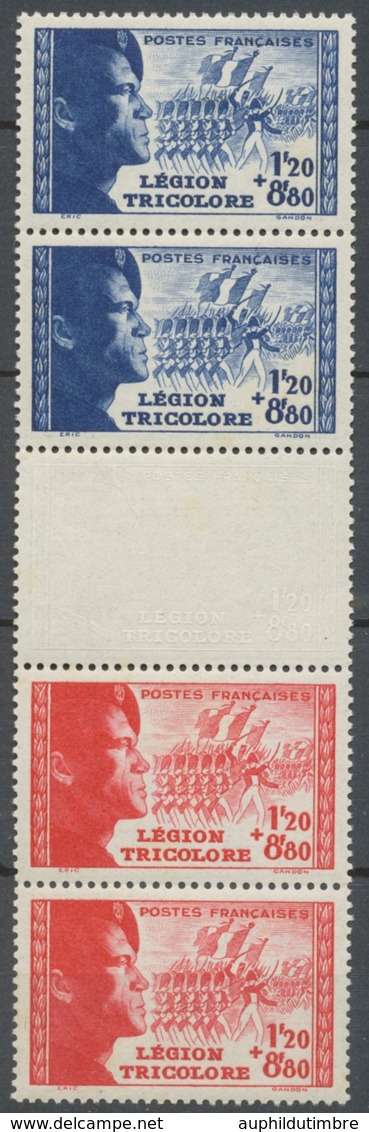 Série Pour La Légion Tricolore. 2 Valeurs (la Bande Complète Avec Intervalle) Neuf Luxe ** Y566b - Unused Stamps