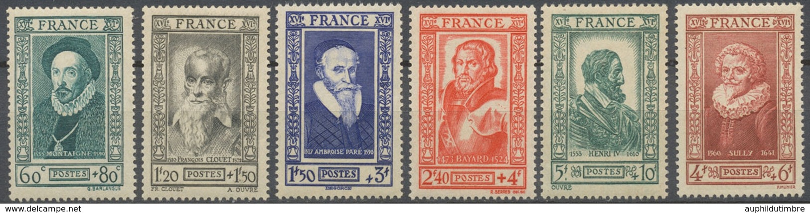 Série Célébrités Du XVIe Siècle.  6 Valeurs Neuf Luxe ** Y592S - Unused Stamps