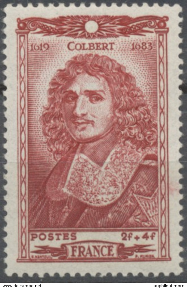 Célébrités Du XVIle Siècle. J.-B Colbert (1619-1683) 2f.+4f. Brun-rouge Neuf Luxe ** Y616 - Nuevos
