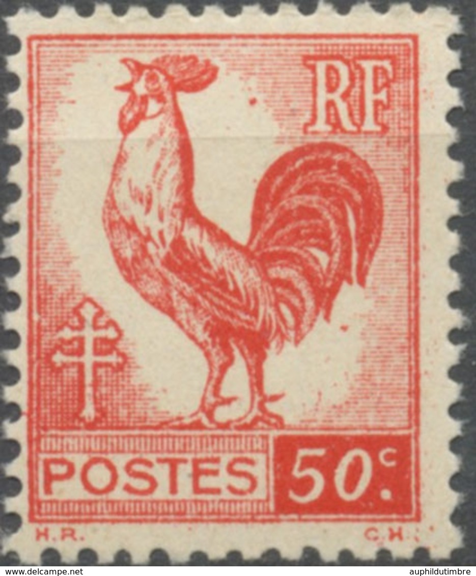 Série D'Alger. Coq Et Marianne (d'Alger) 50c. Rouge Neuf Luxe ** Y633 - Nuovi