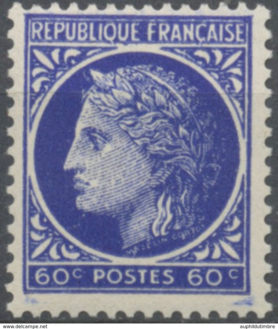 IV° République. Type Cérès De Mazelin 60c. Outremer Neuf Luxe ** Y674 - Unused Stamps