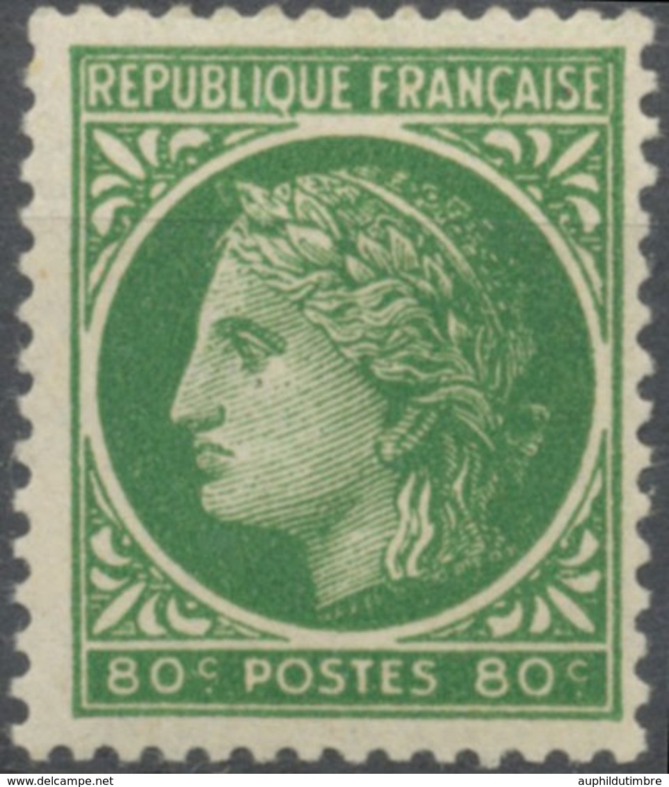 IV° République. Type Cérès De Mazelin 80c. Vert-jaune Neuf Luxe ** Y675 - Neufs