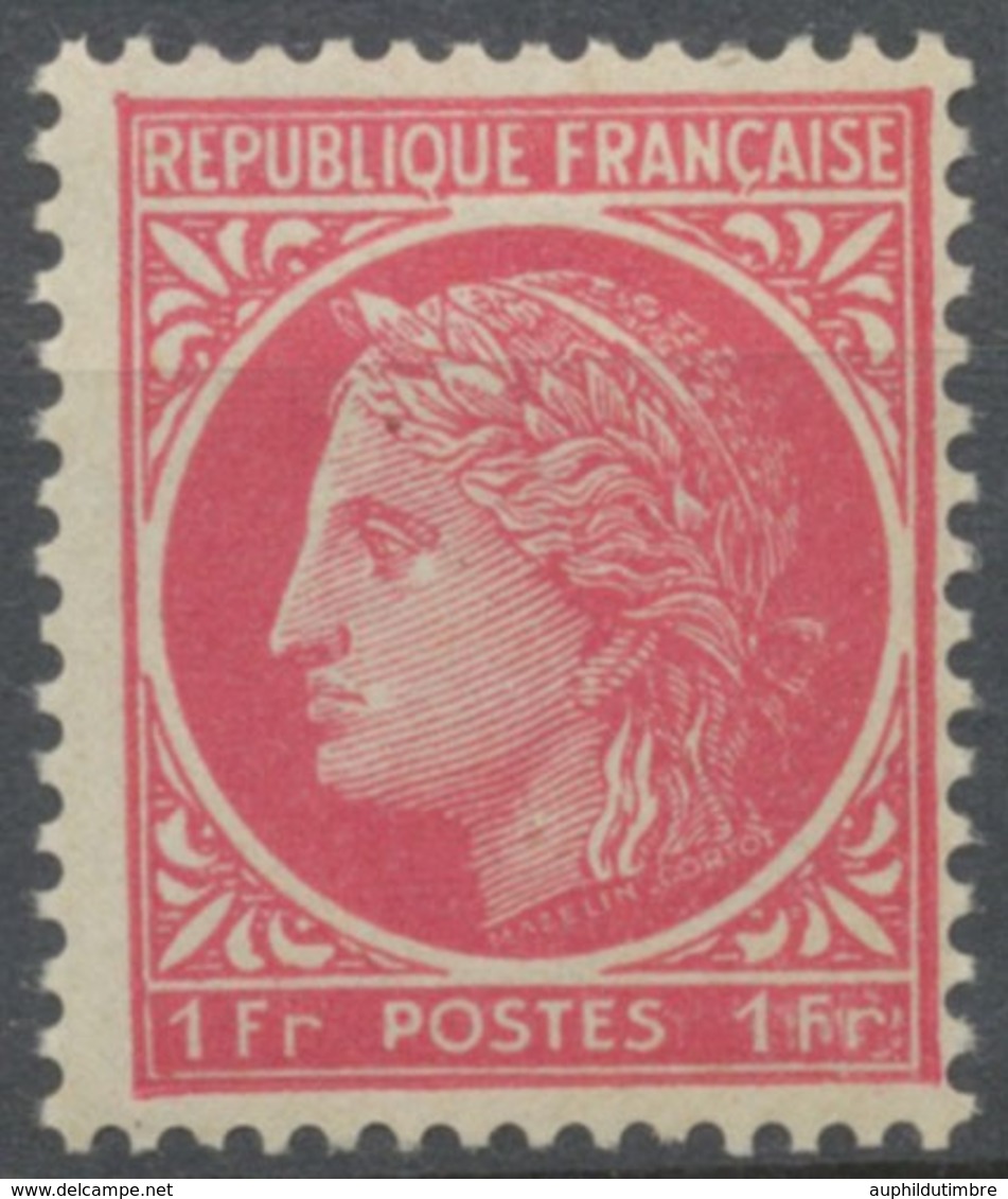 IV° République. Type Cérès De Mazelin 1f. Rose-rouge Neuf Luxe ** Y676 - Neufs