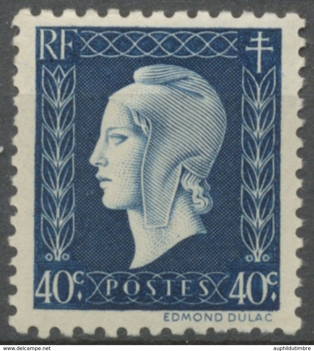 Série De Londres. Marianne De Dulac.  40c. Bleu-noir Neuf Luxe ** Y684 - Unused Stamps