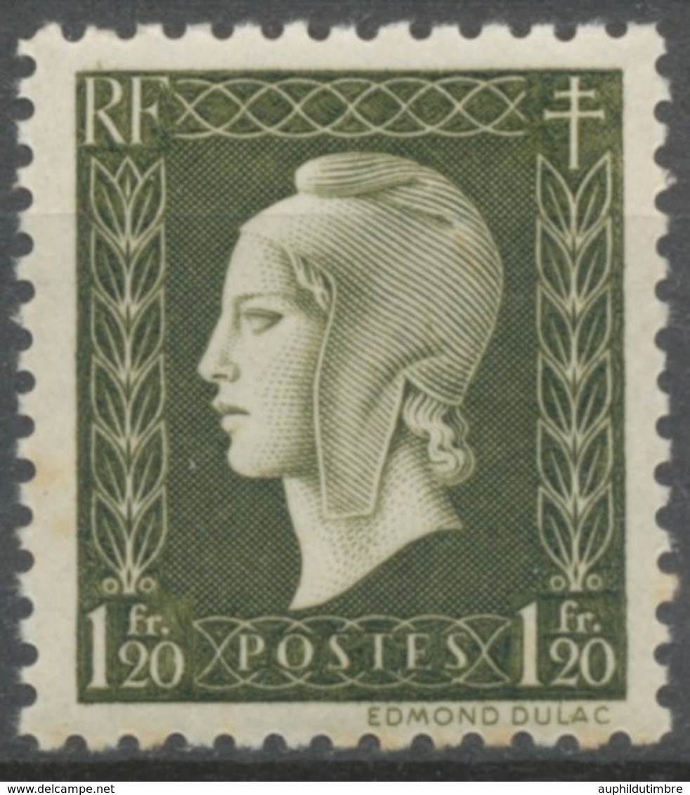 Série De Londres. Marianne De Dulac.  1f.20 Noir-olive Neuf Luxe ** Y690 - Unused Stamps