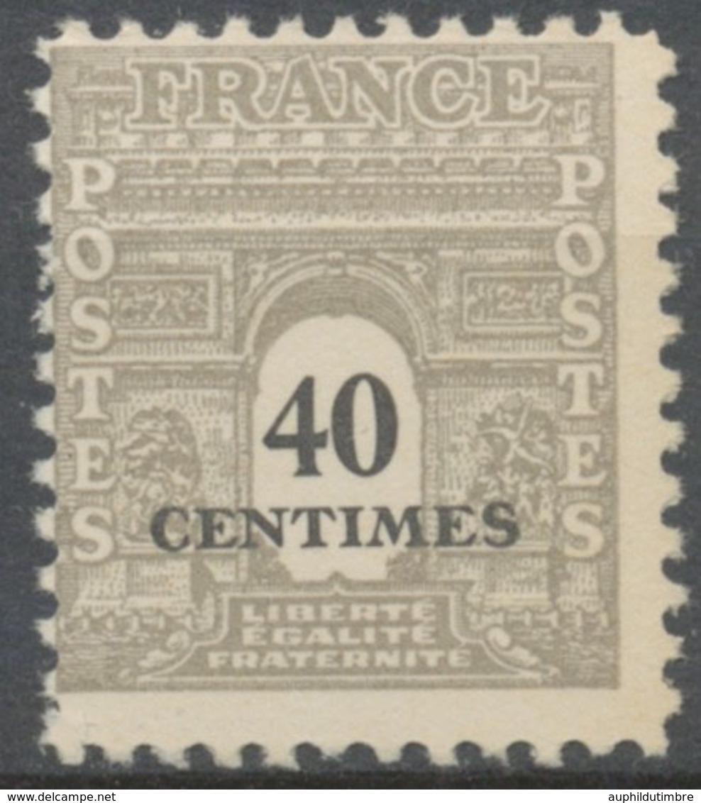 Type Arc De Triomphe De 1944. 2e Série.  40c. Gris Neuf Luxe ** Y703 - Unused Stamps