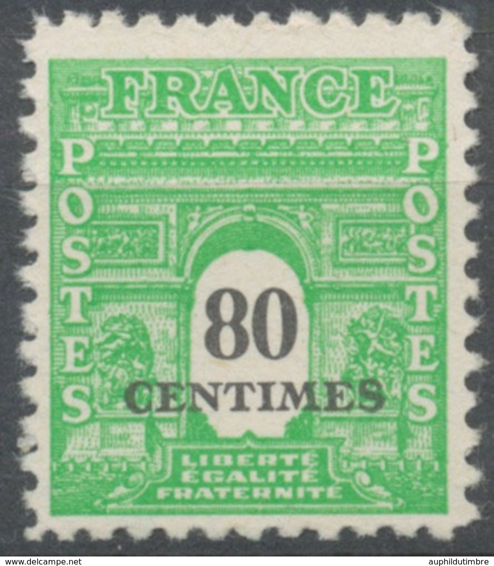 Type Arc De Triomphe De 1944. 2e Série.  80c. Vert-jaune Neuf Luxe ** Y706 - Neufs