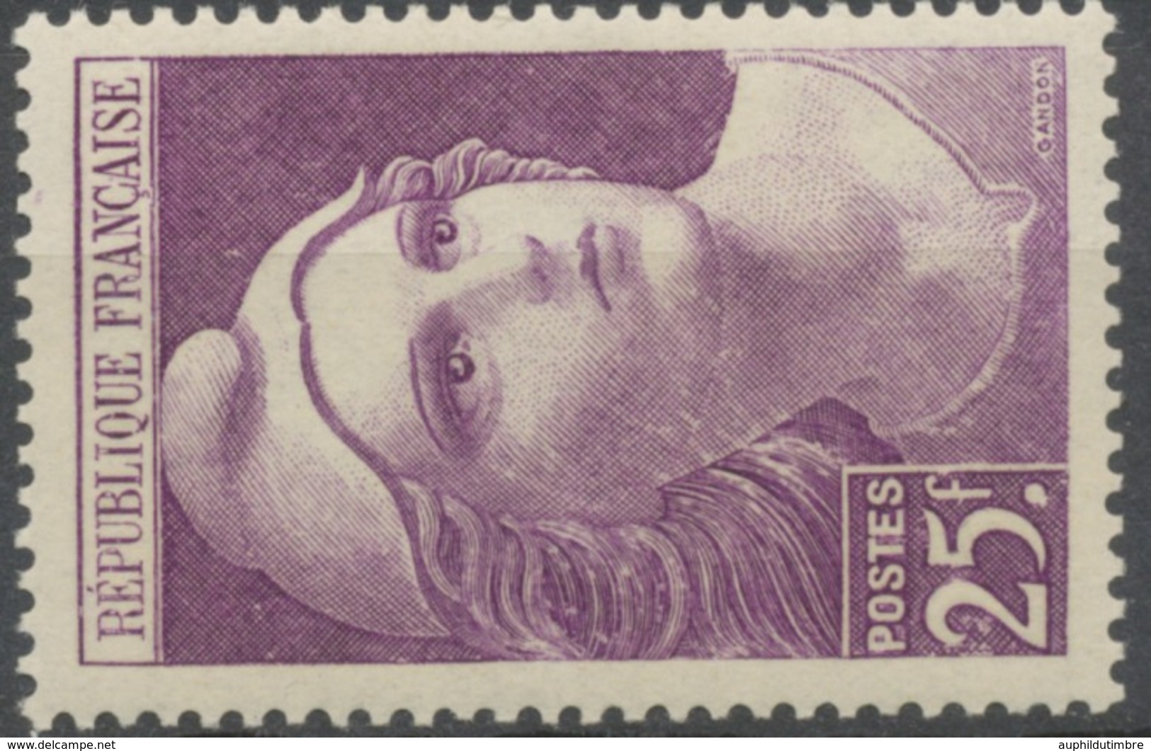 Marianne De Gandon 25f. Violet Neuf Luxe ** Y731 - Unused Stamps