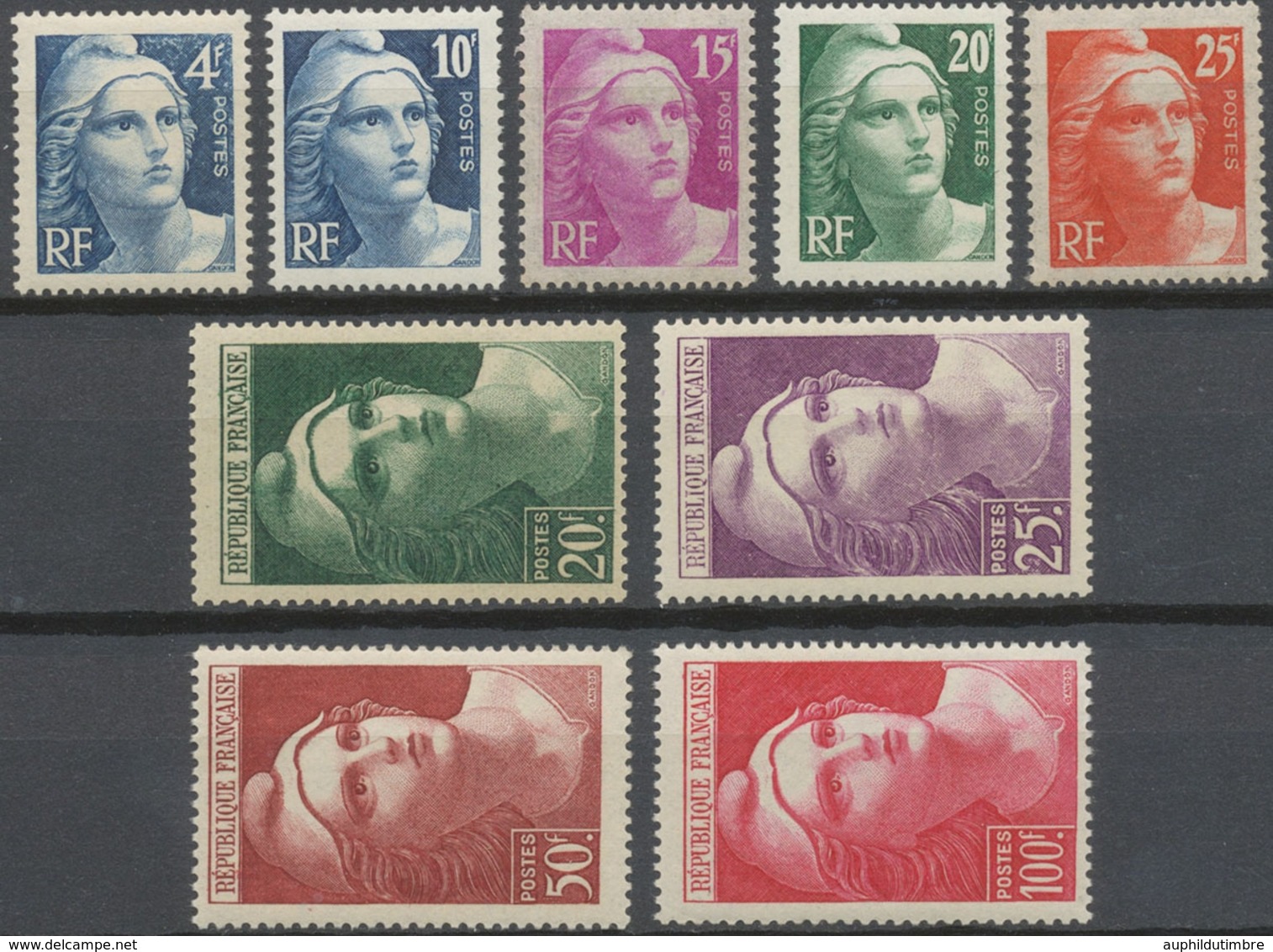 Série Marianne De Gandon 9 Valeurs Neuf Luxe ** Y733S - Unused Stamps
