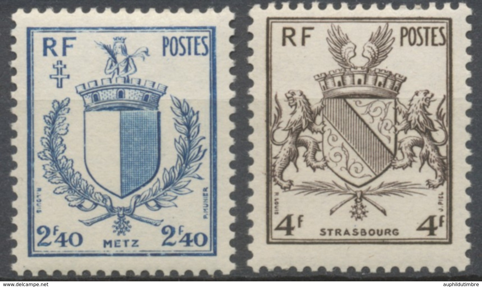 Libération De Metz Et De Strasbourg. Armoiries. 2 Valeurs Neuf Luxe ** Y735S - Unused Stamps