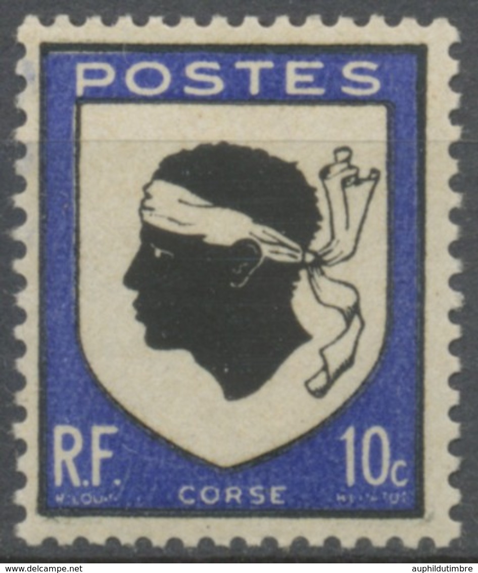 Armoiries De Provinces (III) Corse. 10c. Outremer Et Noir Neuf Luxe ** Y755 - Unused Stamps