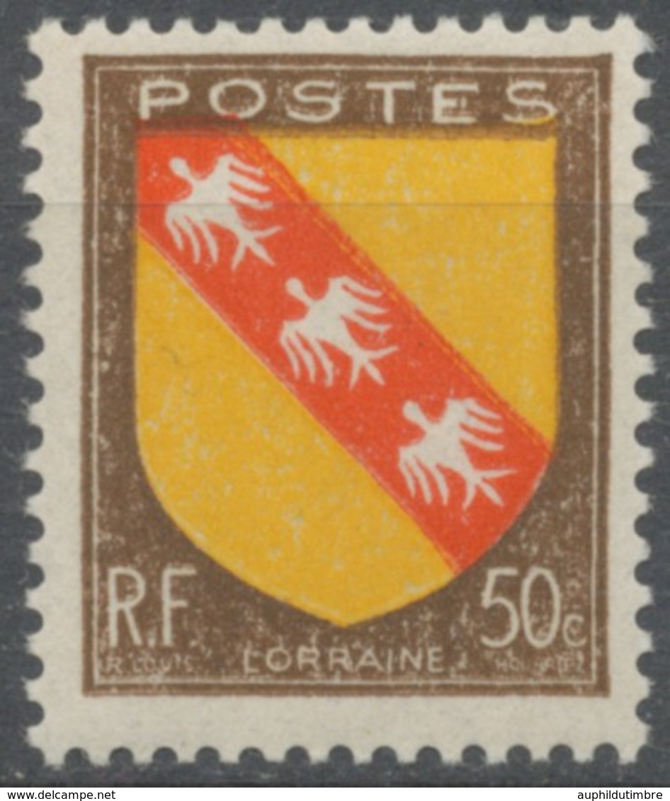 Armoiries De Provinces (III) Lorraine. 50c. Brun, Jaune Et Rouge Neuf Luxe ** Y757 - Unused Stamps