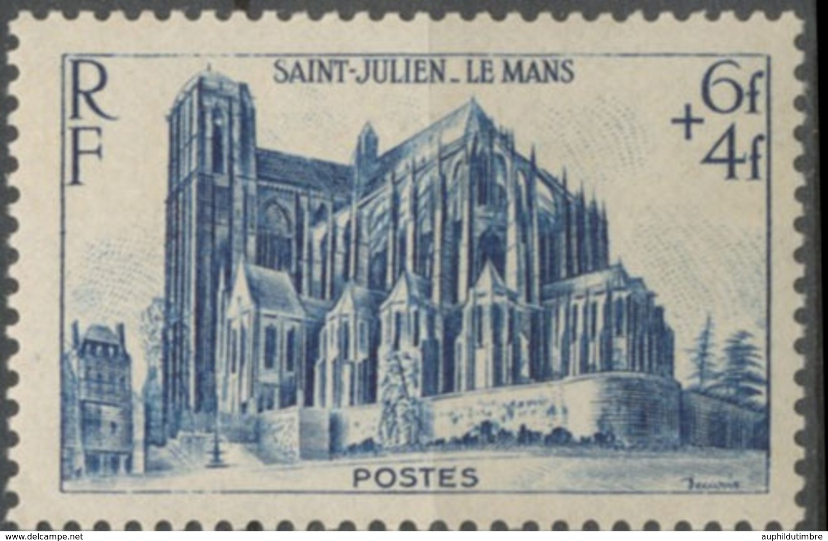 Cathédrales Et Basiliques. Saint-Julien, Le Mans 6f.+4f. Bleu Neuf Luxe ** Y775 - Neufs