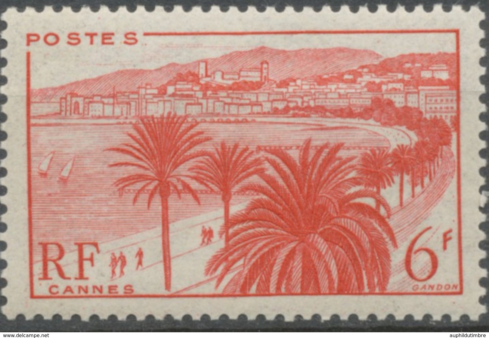 Monuments Et Sites. La Croisette, à Cannes. 6f. Rouge Neuf Luxe ** Y777 - Unused Stamps