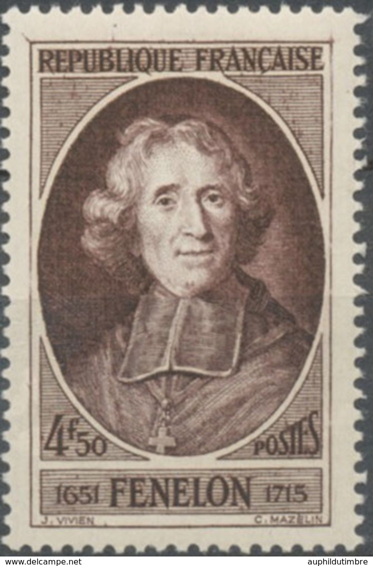 En L'honneur De Fénelon. François De Salignac De La Mothe-Fénélon.  4f.50 Brun-lilas Neuf Luxe ** Y785 - Unused Stamps