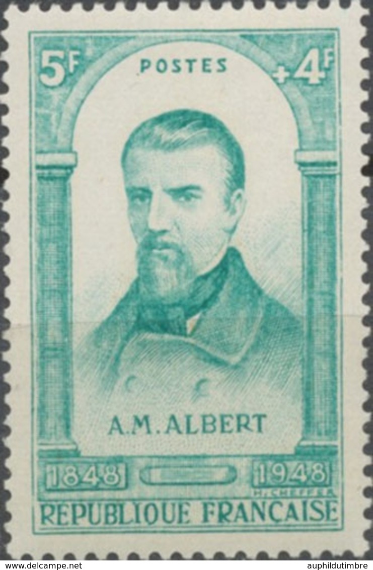 Centenaire De La Révolution De 1848. A.-M Albert (1815-1895) 5f. + 4f. Émeraude Neuf Luxe ** Y798 - Unused Stamps