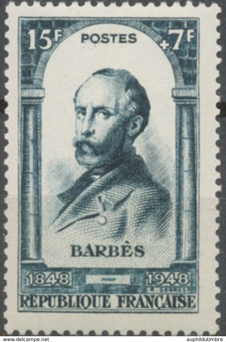 Centenaire De La Révolution De 1848. Armand Barbès (1809-1870) 15f. + 7f. Bleu-vert Neuf Luxe ** Y801 - Neufs