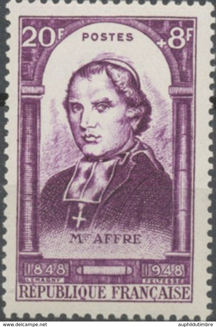 Centenaire De La Révolution De 1848. Mgr Denis-Auguste Affre (1793-1848) 20f. + 8f. Violet Neuf Luxe ** Y802 - Unused Stamps