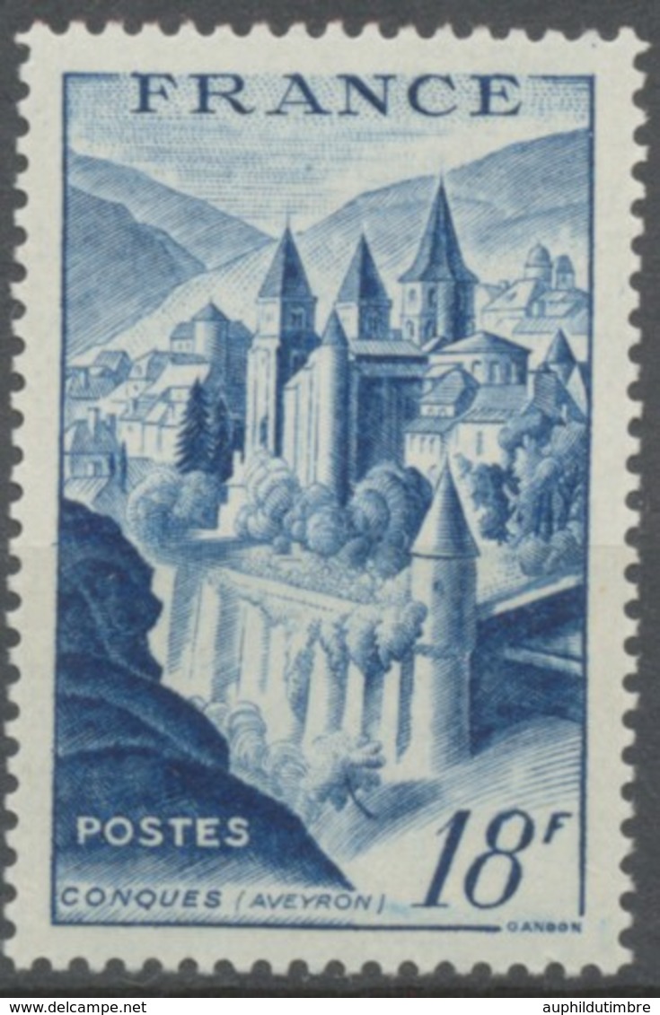 Abbaye De Conques. Type De 1947 (no 792). 18f. Bleu (792) Neuf Luxe ** Y805 - Neufs