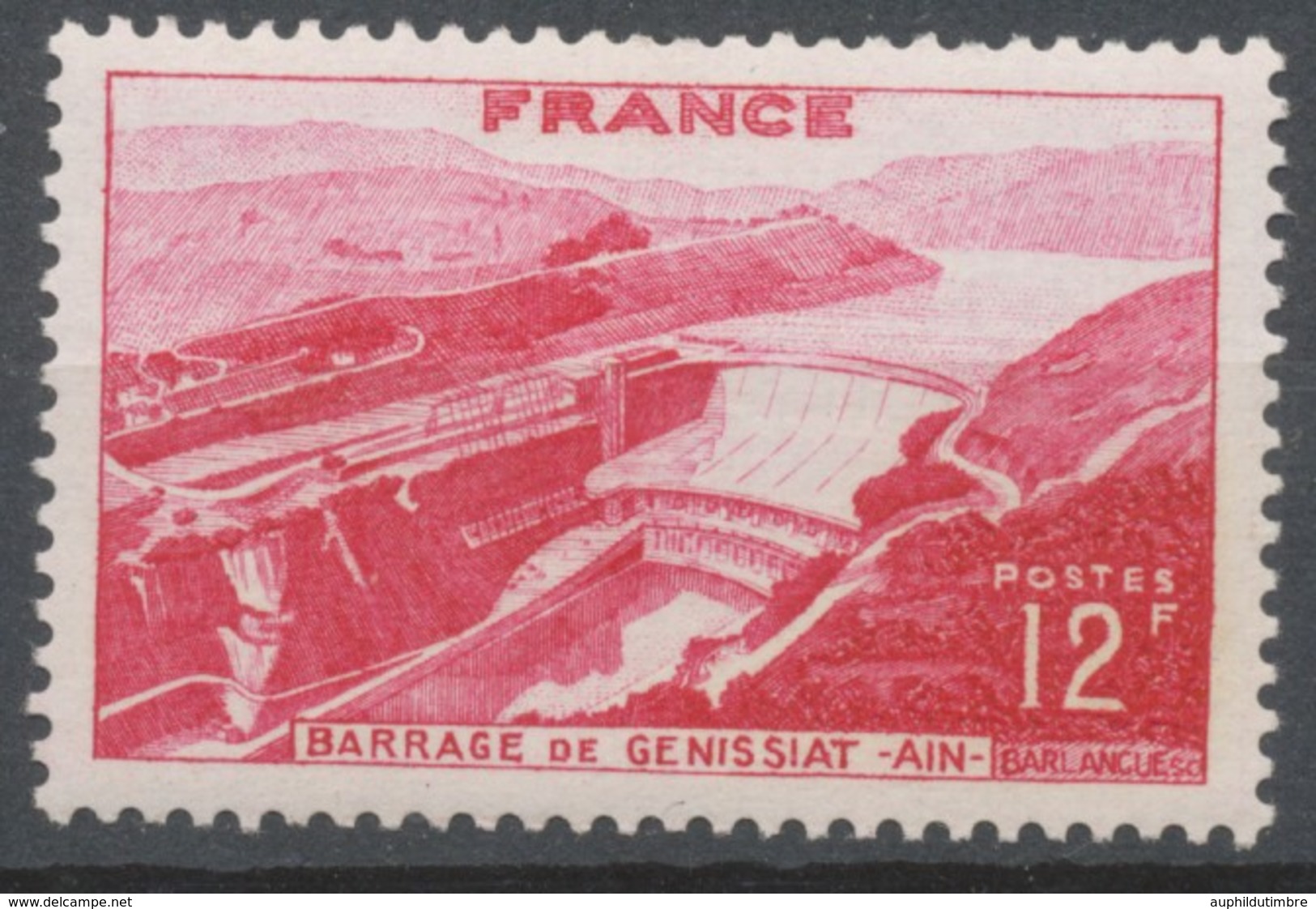 Barrage De Génissiat.  12f. Rose Carminé Neuf Luxe ** Y817 - Unused Stamps