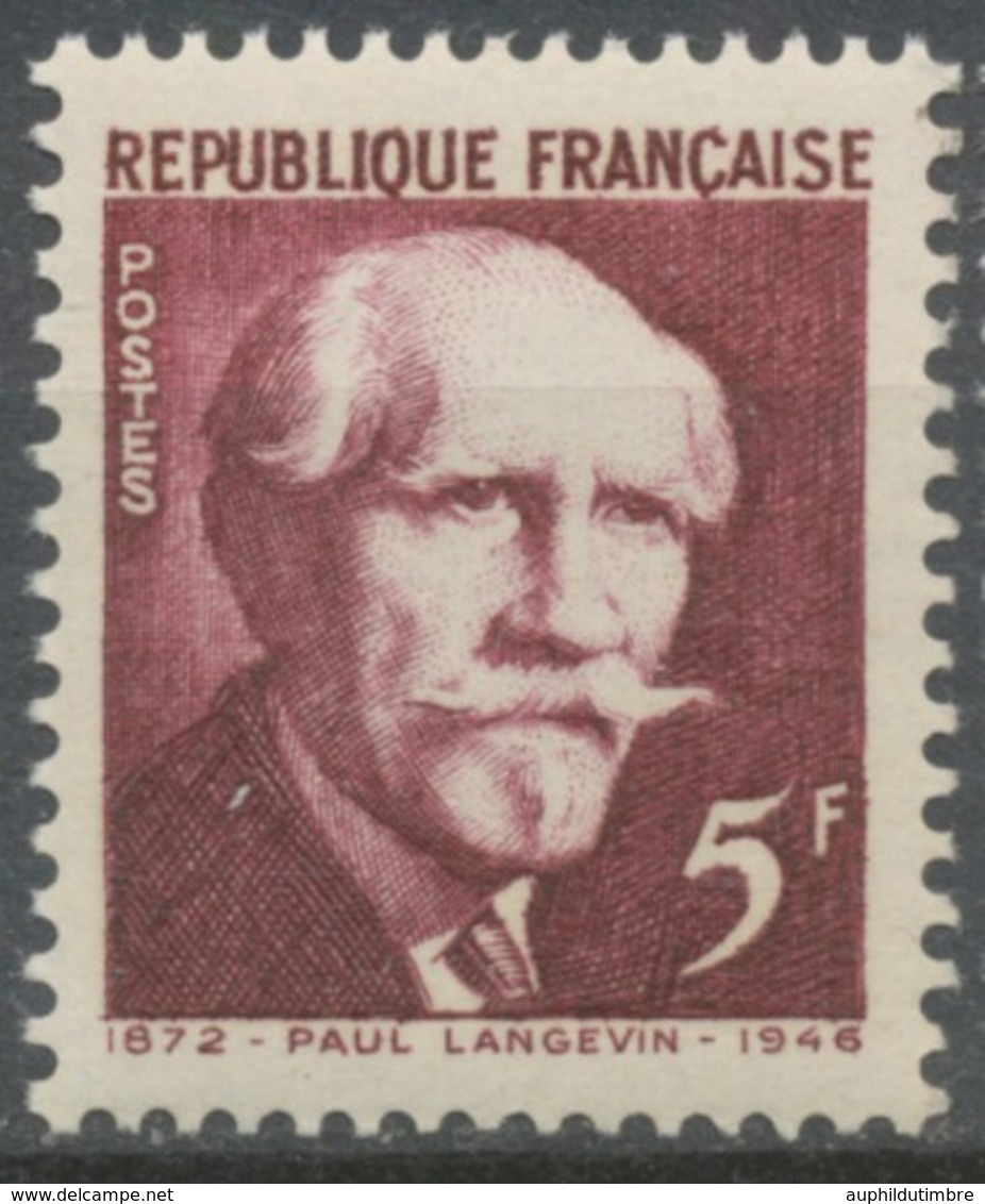 Transfert, Au Panthéon Des Cendres De Célébrités. Paul Langevin. 5f. Brun-rouge Neuf Luxe ** Y820 - Neufs