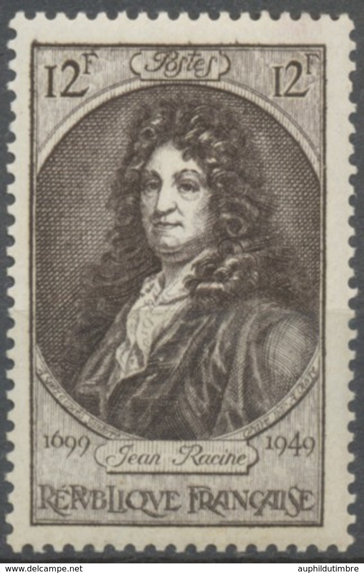 250e Anniversaire De La Mort De Jean Racine (1639-1699) 12f. Brun Violacé Neuf Luxe ** Y848 - Nuovi