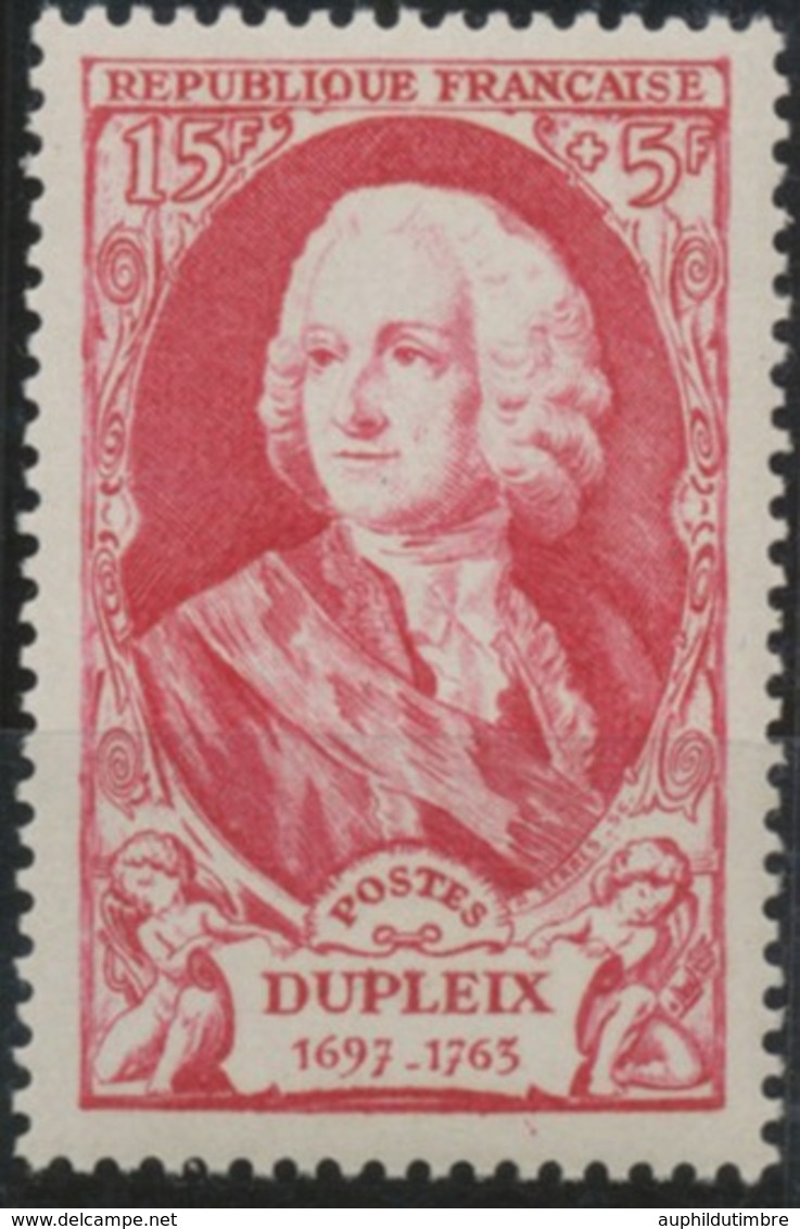 Célébrités Du XVIIIe Siècle (I) Joseph François, Marquis Dupleix. 15f. + 5f. Rouge Neuf Luxe ** Y857 - Nuevos