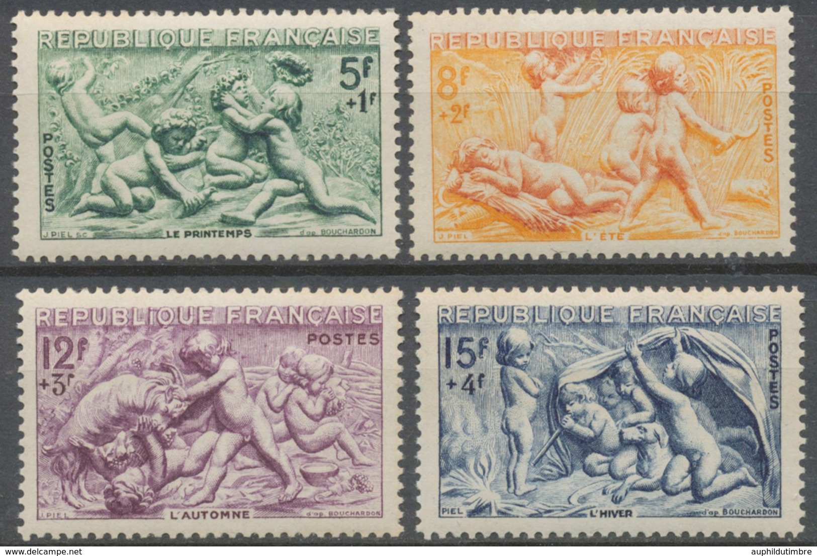 Série Des Saisons. Bas-reliefs De La Fontaine De Bouchardon, Rue De Grenelle, à Paris.  4 Valeurs Neuf Luxe ** Y862S - Unused Stamps