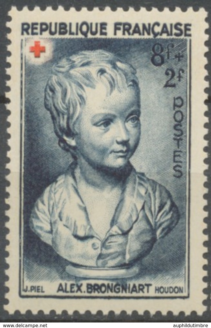 Au Profit De La Croix-Rouge.Portrait De Brongniart Enfant, Houdon (1741-1828) 8f.+2f. Bleu-gris. Neuf Luxe ** Y876 - Nuevos