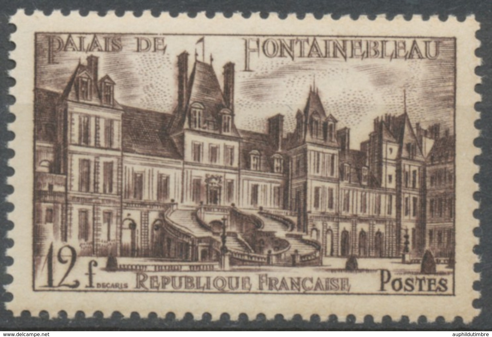 Château De Fontainebleau. La Cour Des Adieux.  12f. Brun Violacé. Neuf Luxe ** Y878 - Nuevos