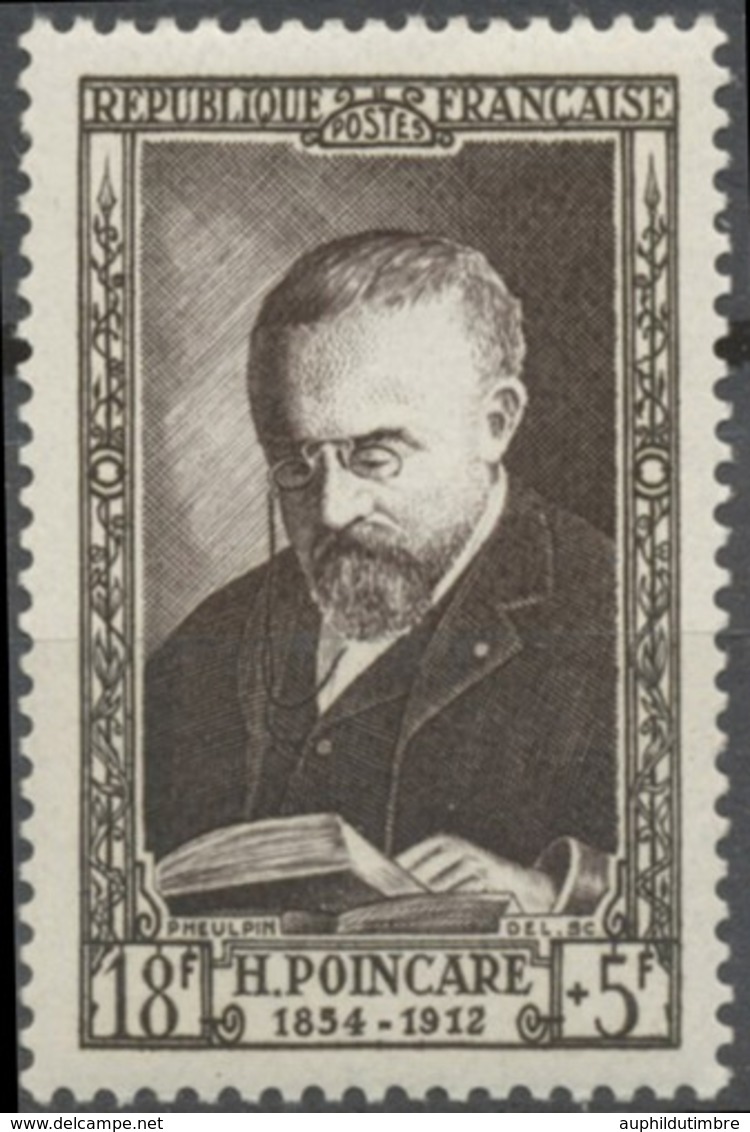 Célébrité Du XIXe Siècle (II). Cadres Sépia. Jules-Henri Poincaré, Physicien  18f. + 5f. Neuf Luxe ** Y933 - Neufs