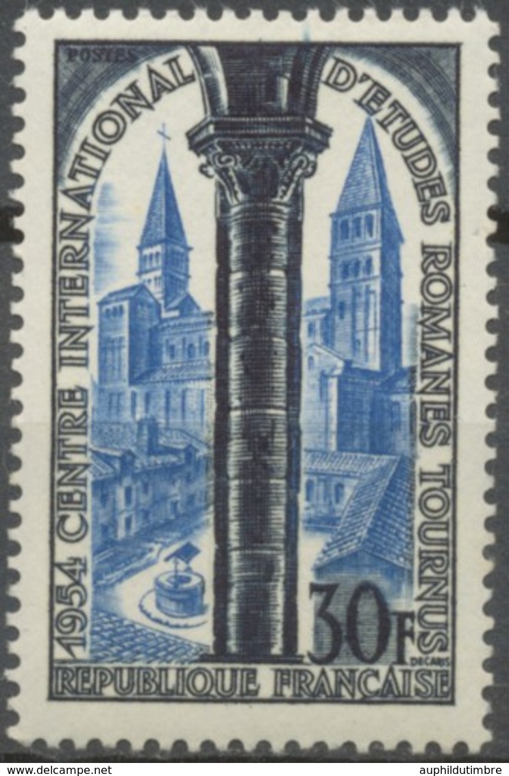 1er Colloque Du Centre International D'études Romanes à Tournus. 30f. Bleu-noir Et Bleu Clair. Neuf Luxe ** Y986 - Unused Stamps