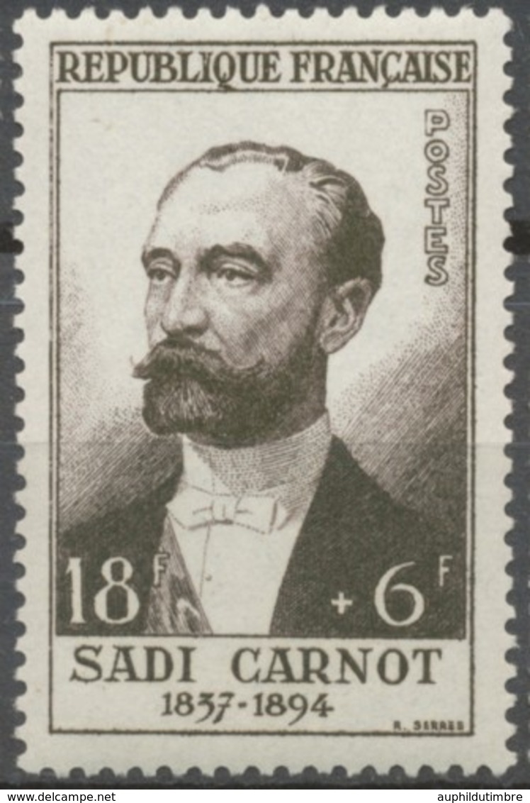 Célébrités Du XIIIe Au XXe. Marie-François Sadi Carnot.  18f. + 6f. Brun Foncé. Neuf Luxe ** Y991 - Unused Stamps