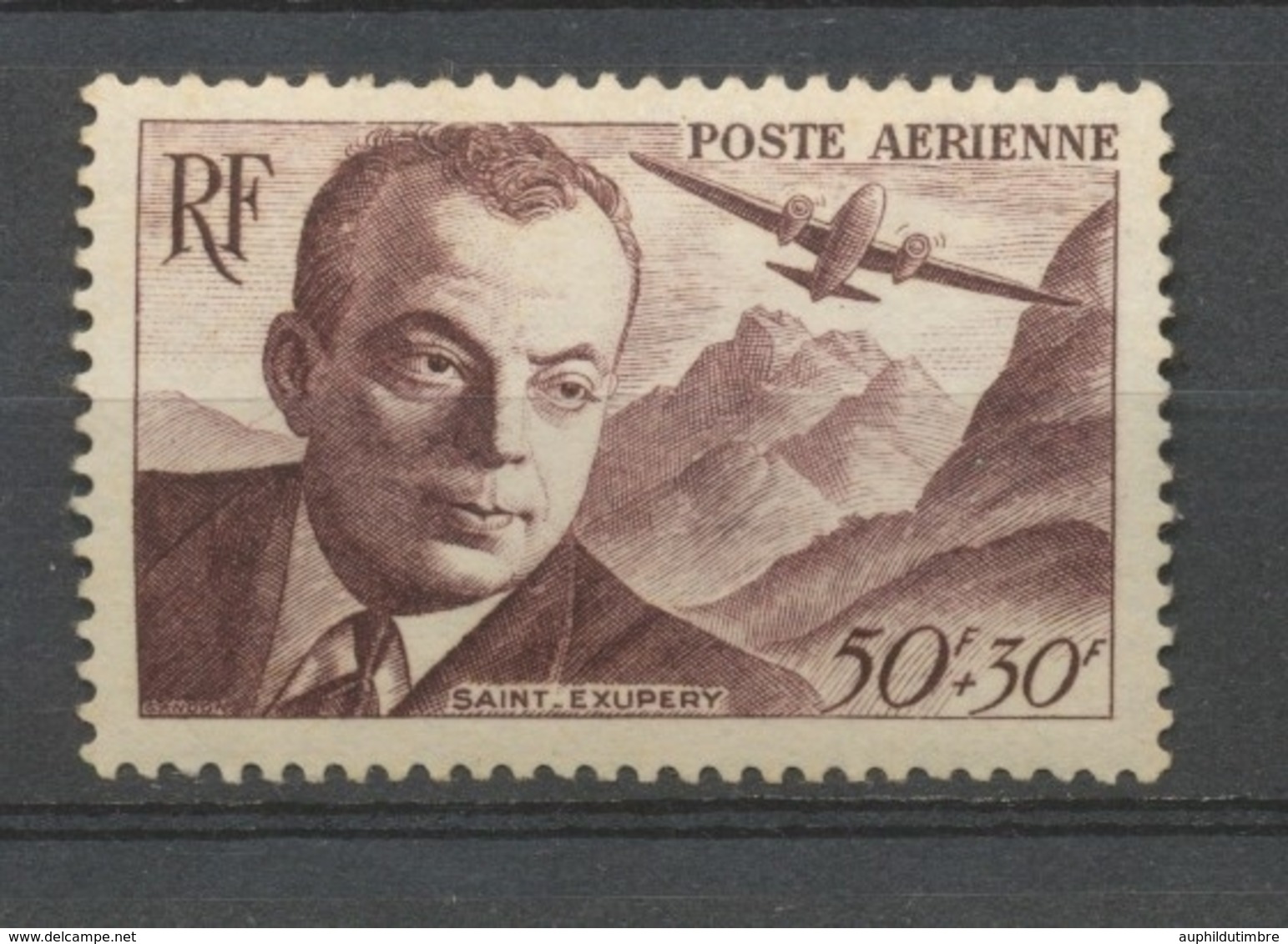 Surtaxe Au Profit De L'entraide Française PA N°21 50f+30f  Brun-lilas N** YA21 - 1927-1959 Mint/hinged