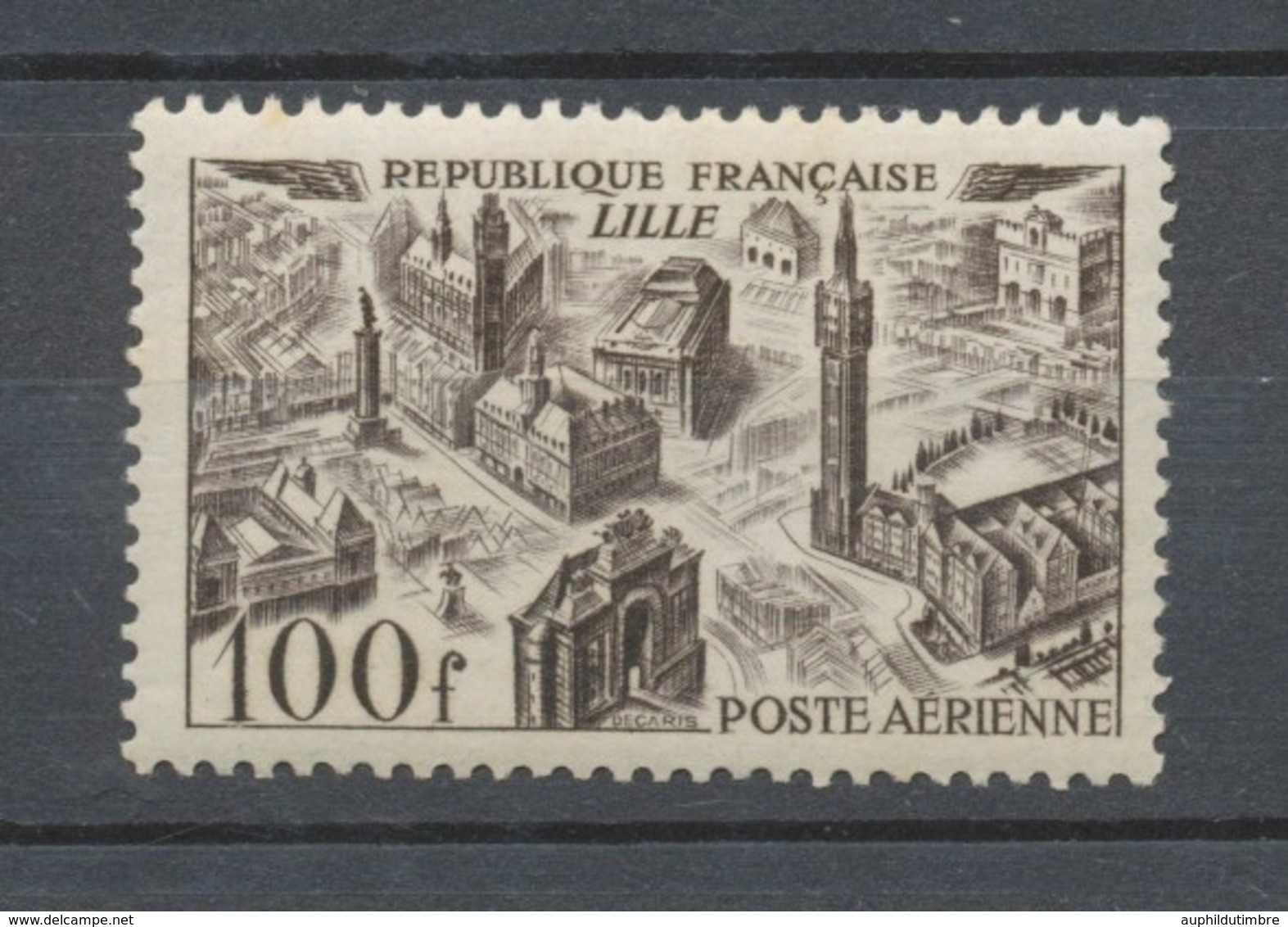 Vues Stylisées De Grandes Villes PA N°24 100f Brun-violet N** YA24 - 1927-1959 Neufs