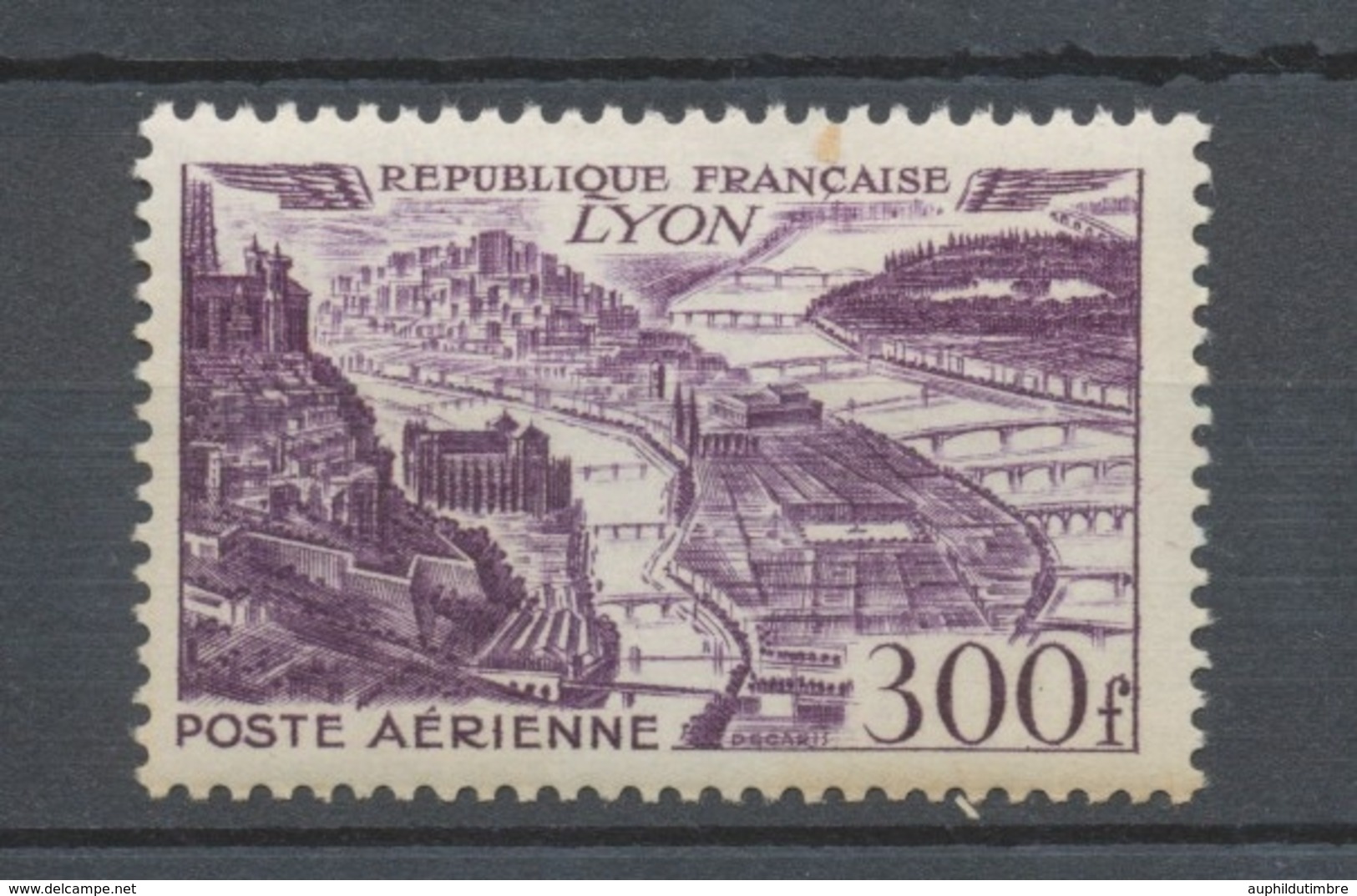 Vues Stylisées De Grandes Villes PA N°26 300f Violet N** YA26 - 1927-1959 Ungebraucht