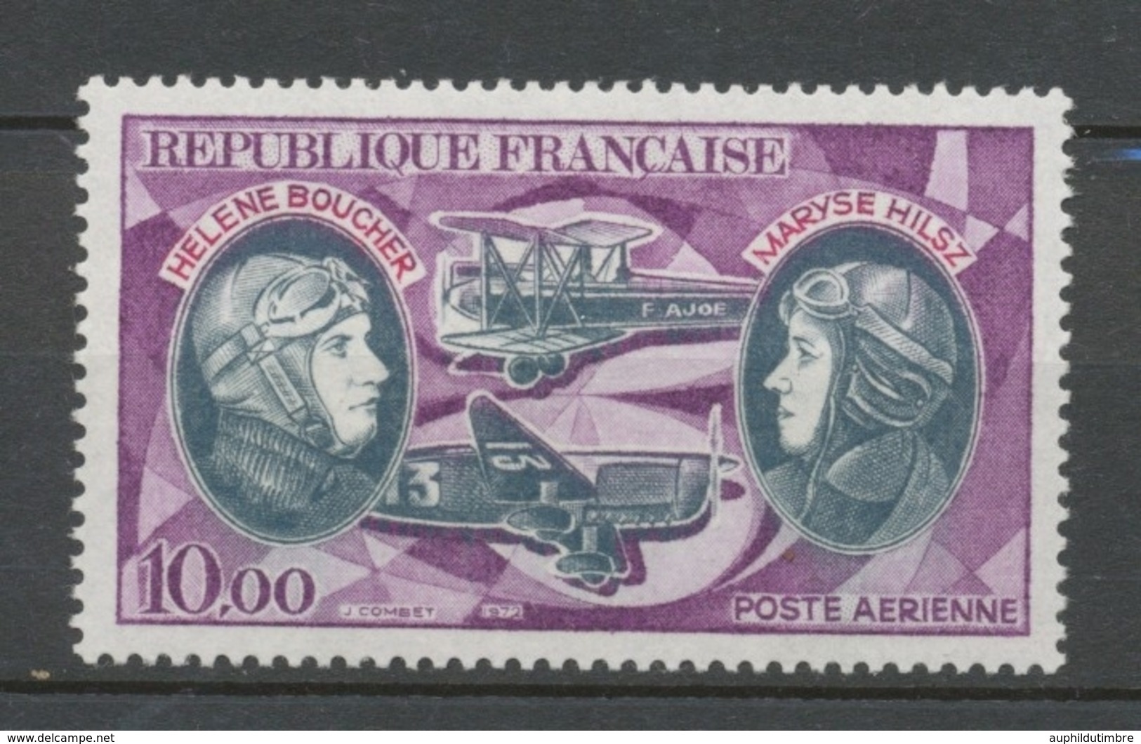 Hélène Boucher Et Maryse Hilsz PA N°47 10f Violet Et Noir  N** YA47 - 1960-.... Mint/hinged