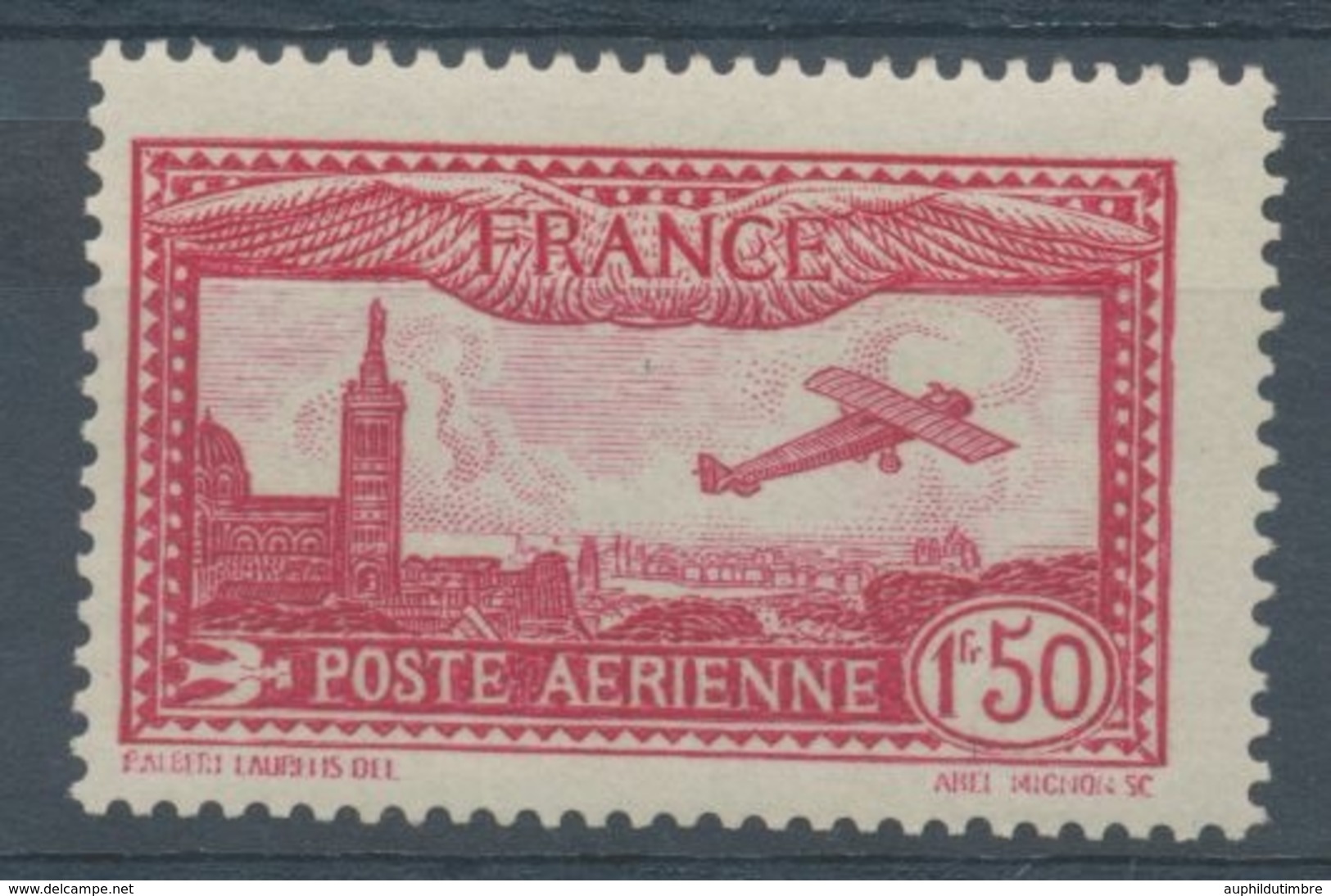 Avion Survolant Marseille PA N°5 1f 50 Carmin N** YA5 - 1927-1959 Postfris