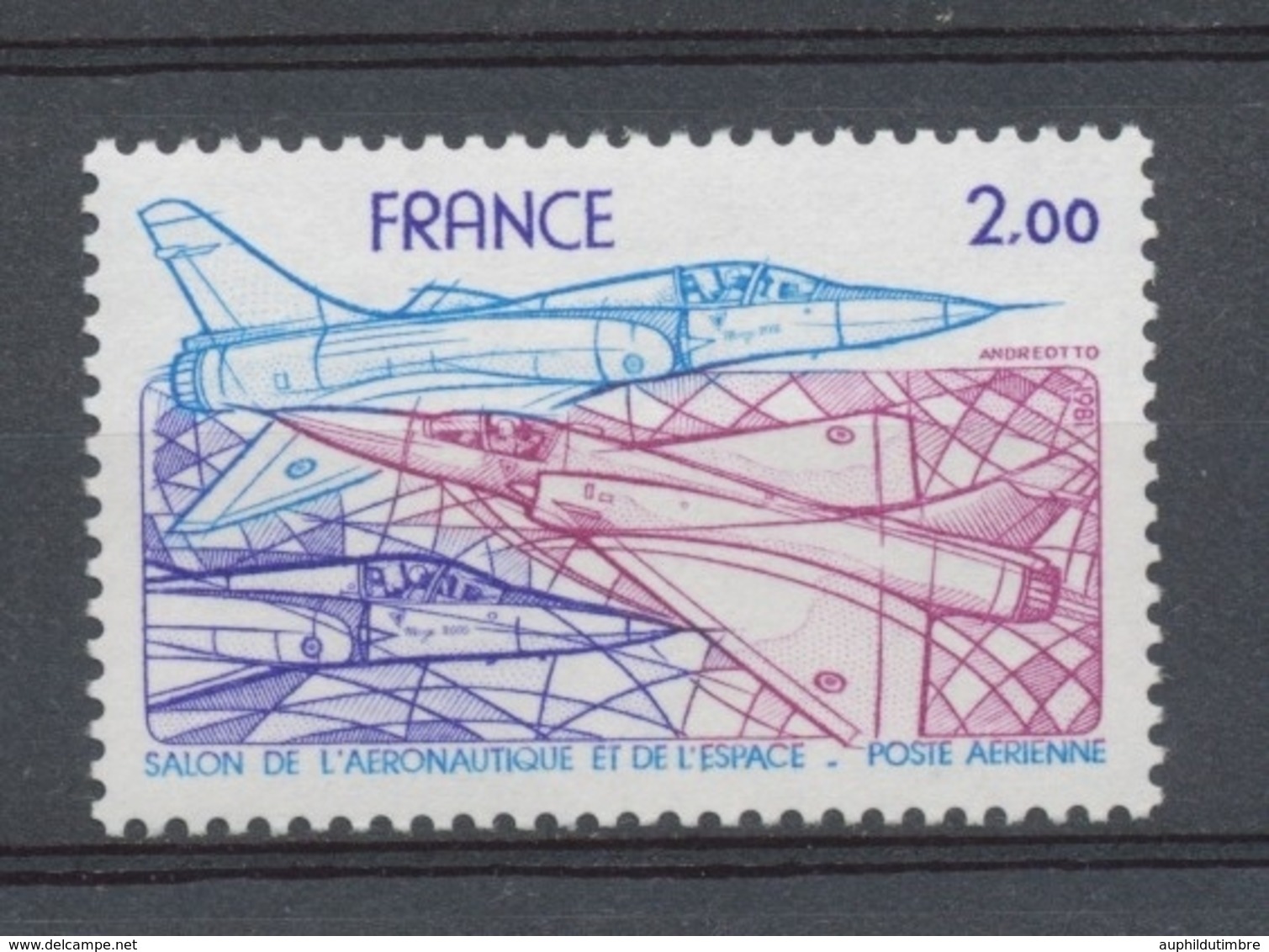 Salon De L'aeronautique Et De L'espace PA N°54 2f Violet Et Rose N** YA54 - 1960-.... Mint/hinged