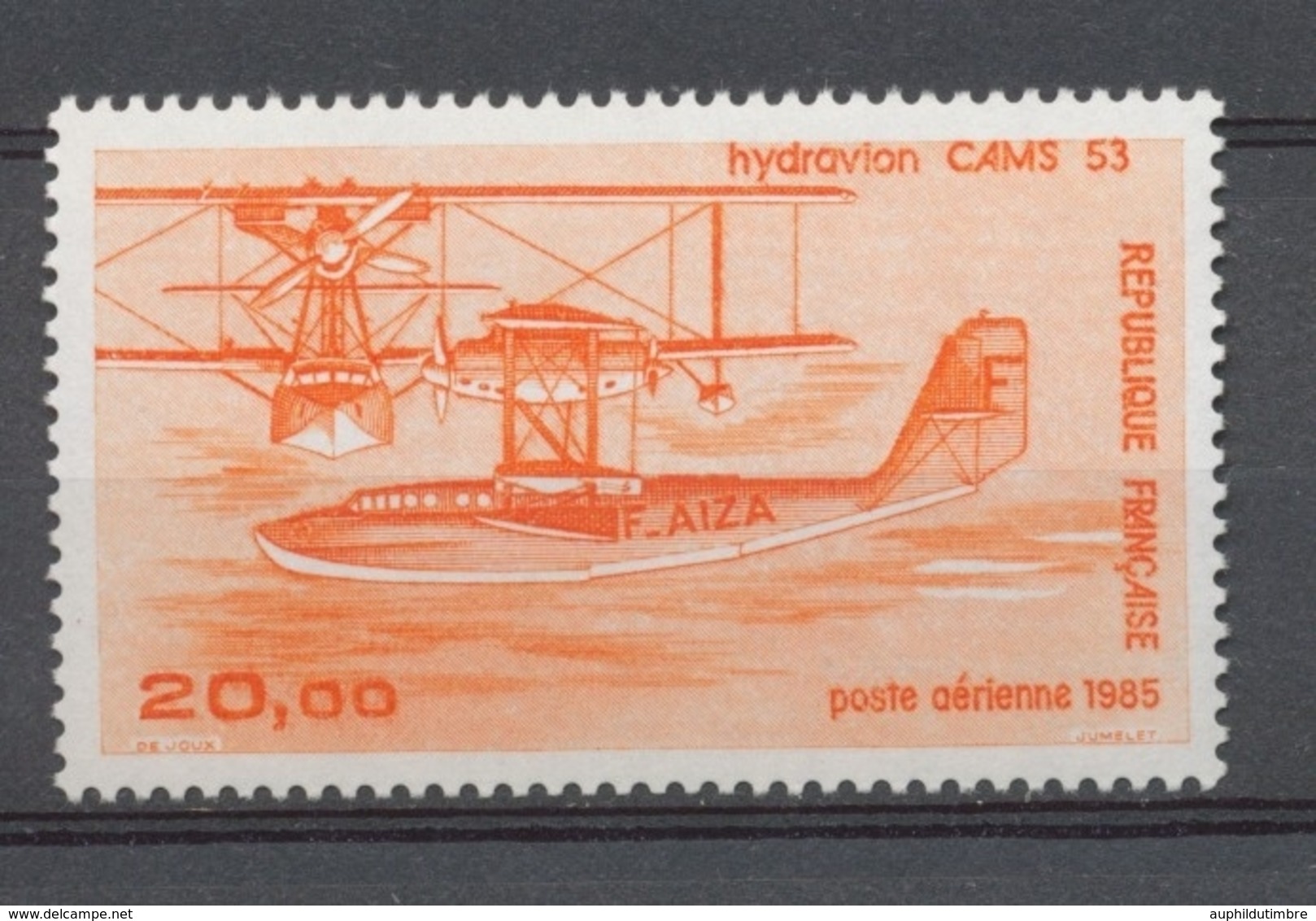 Hydravion CAMS 53  PA N°58 20f Orange N** YA58 - 1960-.... Ungebraucht