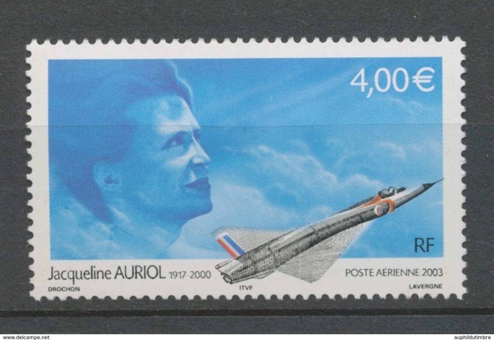 Hommage à L'aviatrice Jacqueline Auriol(1917-2000) PA N°66 4€ Multicolore N** YA66b - 1960-.... Nuovi