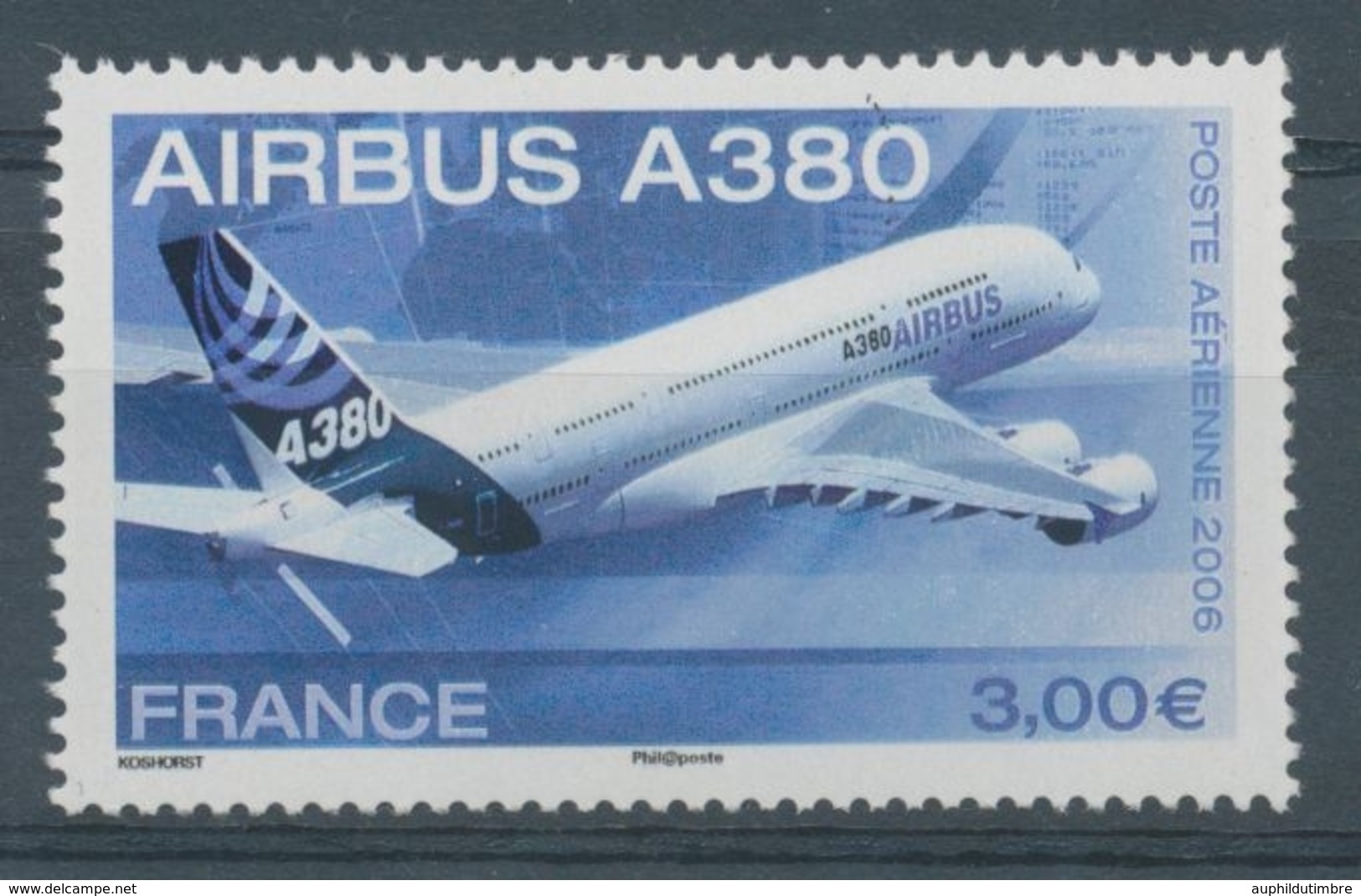 Avion Airbus A380.PA N°69 3€ Multicolore N** YA69 - 1960-.... Mint/hinged