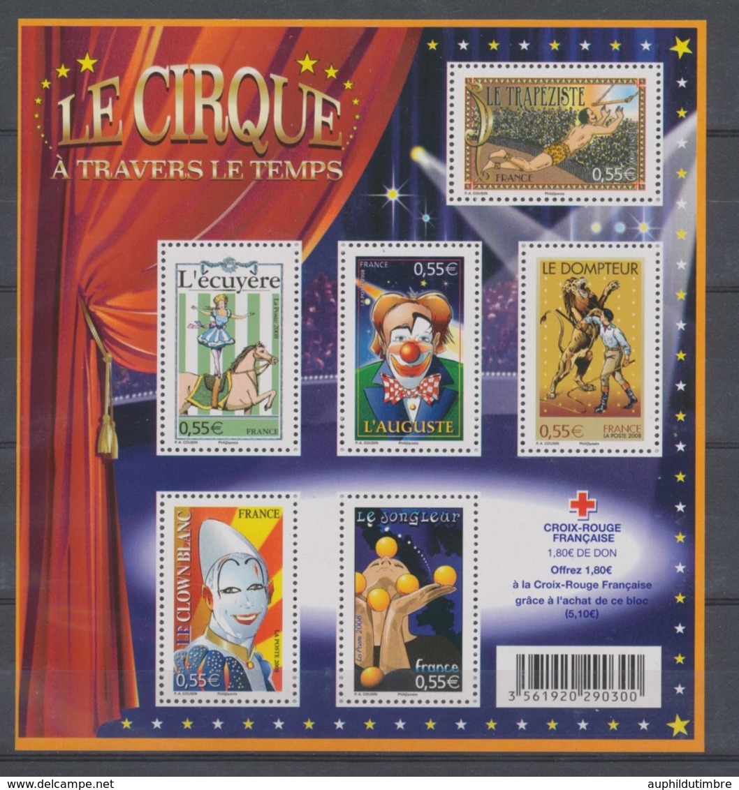 2008  France BLOC FEUILLET N°121, Le Cirque YB121 - Mint/Hinged