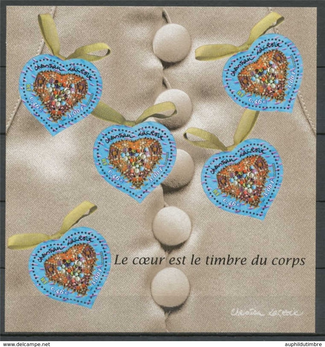 Saint-Valentin. Cœur 2001 Couturier C Lacroix YB33 - Mint/Hinged